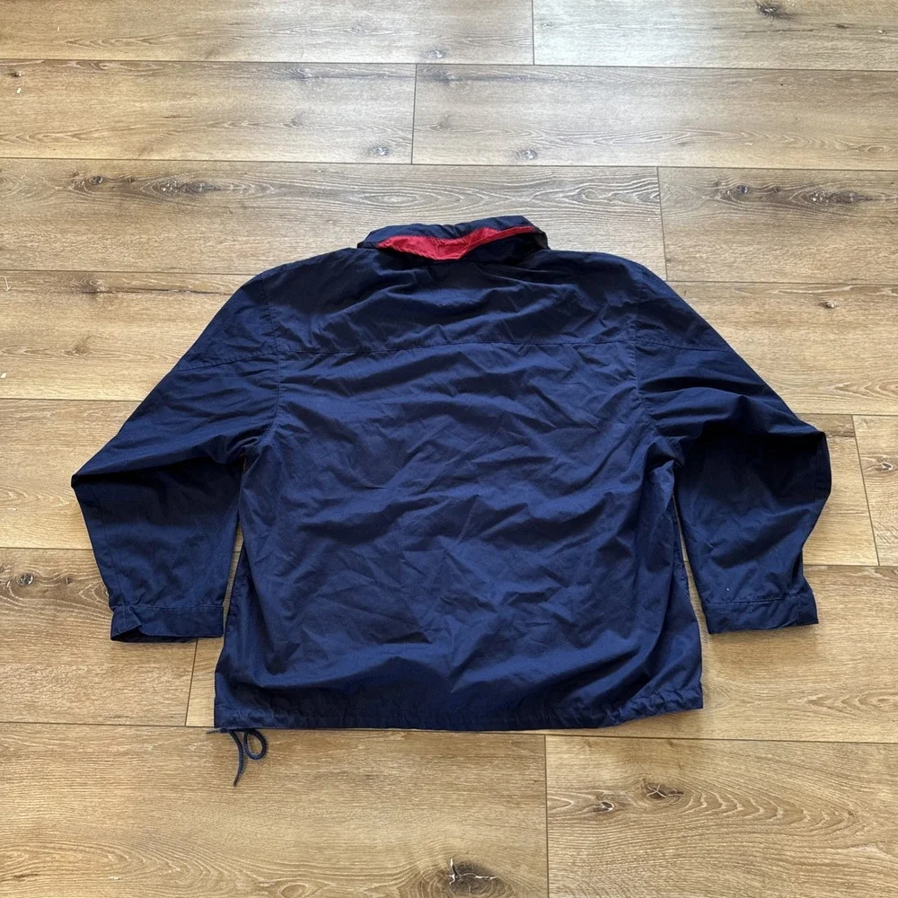 Chaps Ralph Lauren Jacket Mens XL‎ Pullover Anorak Windbreaker Blue Y2k Vintage